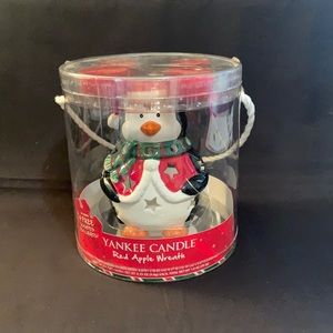Yankee Candle Red Apple Wreath Tea Light Set